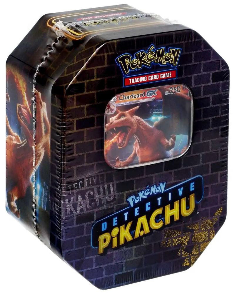 Detective Pikachu Collectible Tin Box - Limited Edition Pokemon Merchandise for Fans & Collectors - Perfect for Display, Storage, and Gift Giving