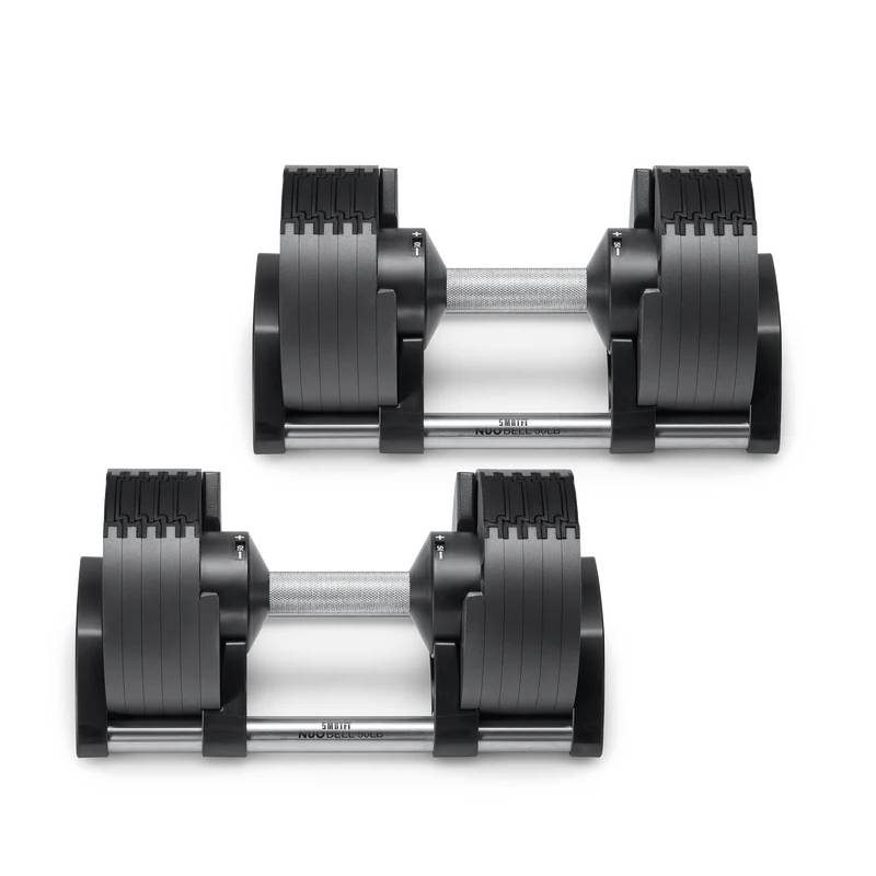 SMRTFT Nüobells 5-50lb Adjustable Dumbbell Pair - Classic Design for Home Gym, Strength Training & Weightlifting - Perfect for Small Spaces & Full-Body Workouts