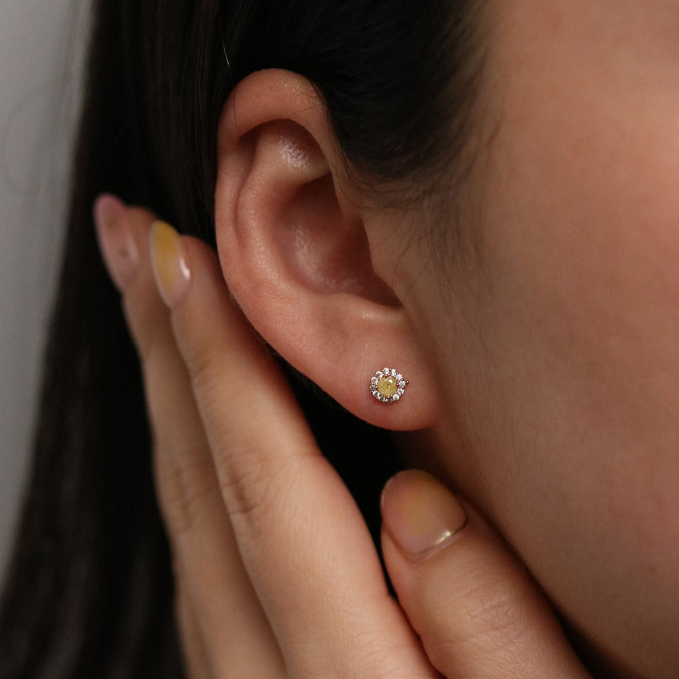 Sparkling Gemstone Stud Earrings for Women - Dainty & Elegant Jewelry for Everyday Wear, Parties & Special Occasions