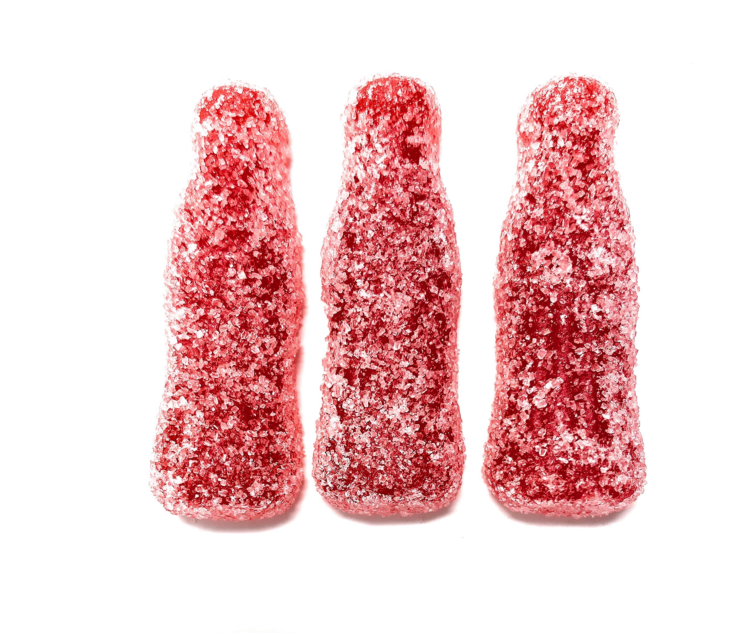 Sour Raspberry Gummy Candy Bottles - Grahns Hallonshots (2.2 lbs) - Bulk Sour Sweets for Parties, Movie Nights & Office Snacks