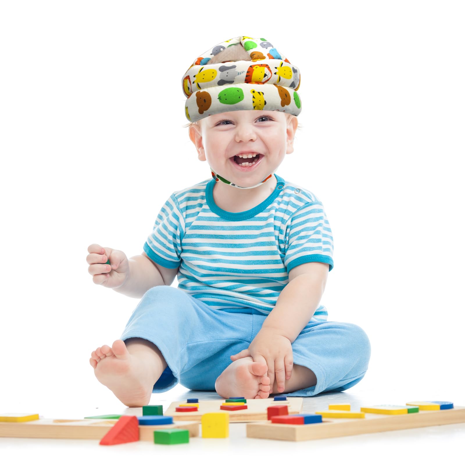 Baby Helmet for Crawling & Walking - Adjustable Safety Head Protector to Prevent Bumps & Injuries | Perfect for Playtime, Learning to Walk & Indoor/Outdoor Activities