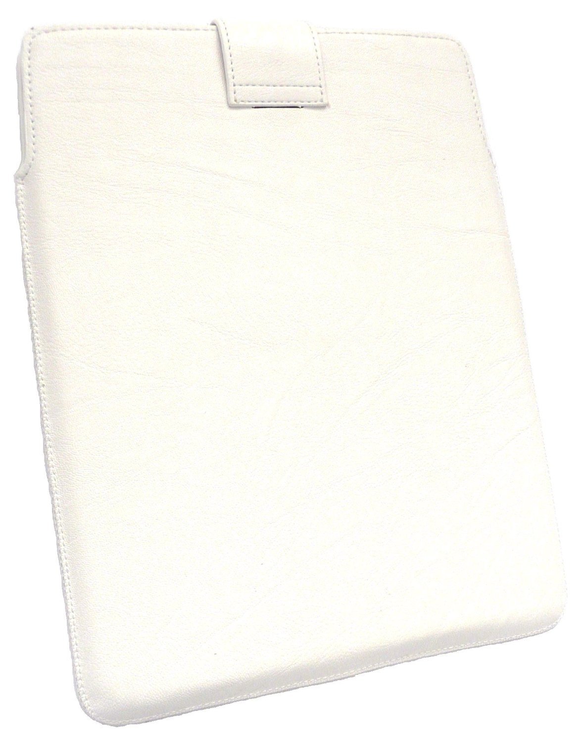 Emartbuy® Stylus Pen with PU Leather Case - Compatible with Gemini Q97 9.7 Inch Tablet | Premium White Stylus & Protective Sleeve with Pull Tab | Perfect for Drawing, Note-Taking & Digital Art