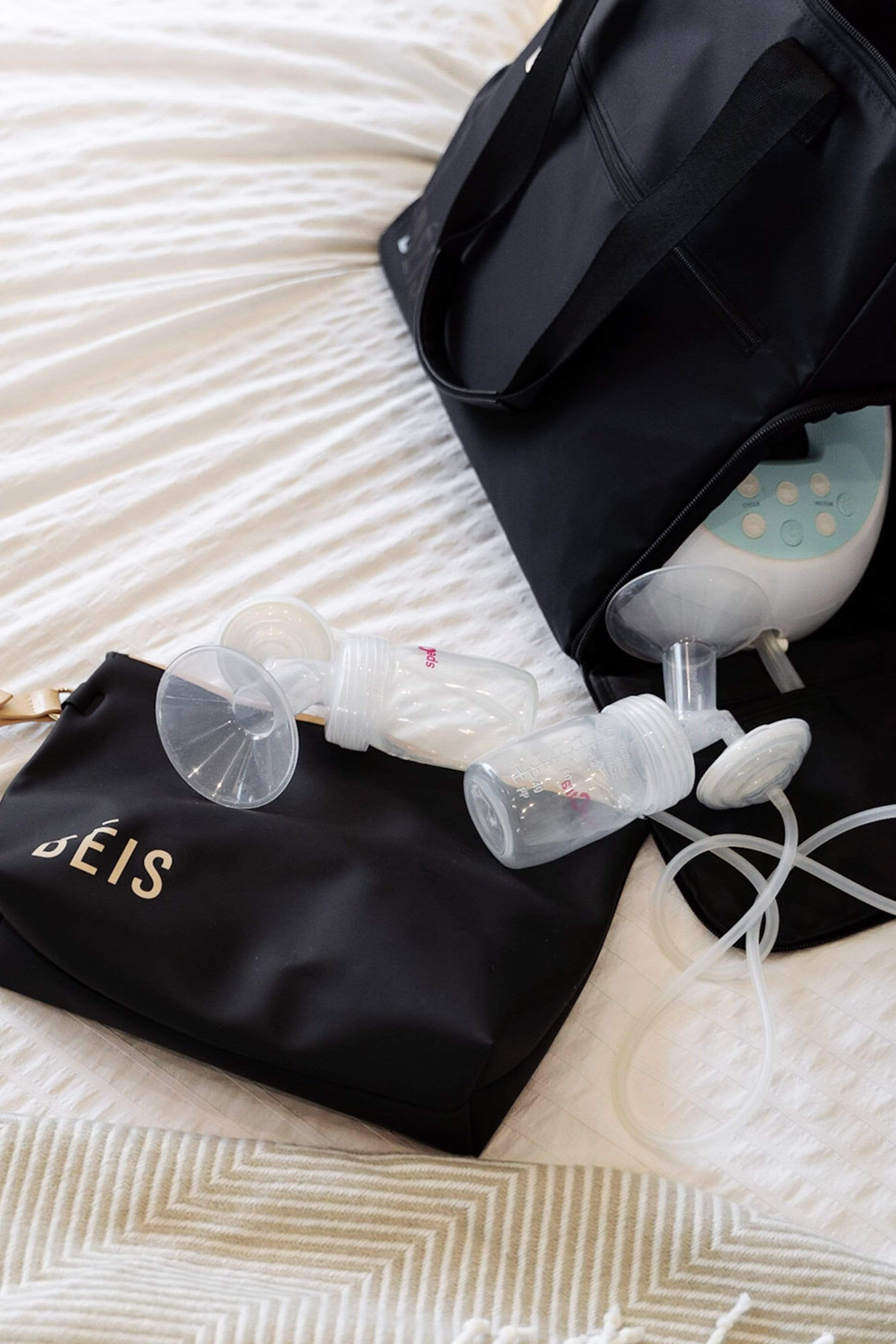Premium Black Pumping Bag - Durable & Stylish Breast Milk Storage for Nursing Moms | Perfect for Work, Travel & On-the-Go Pumping