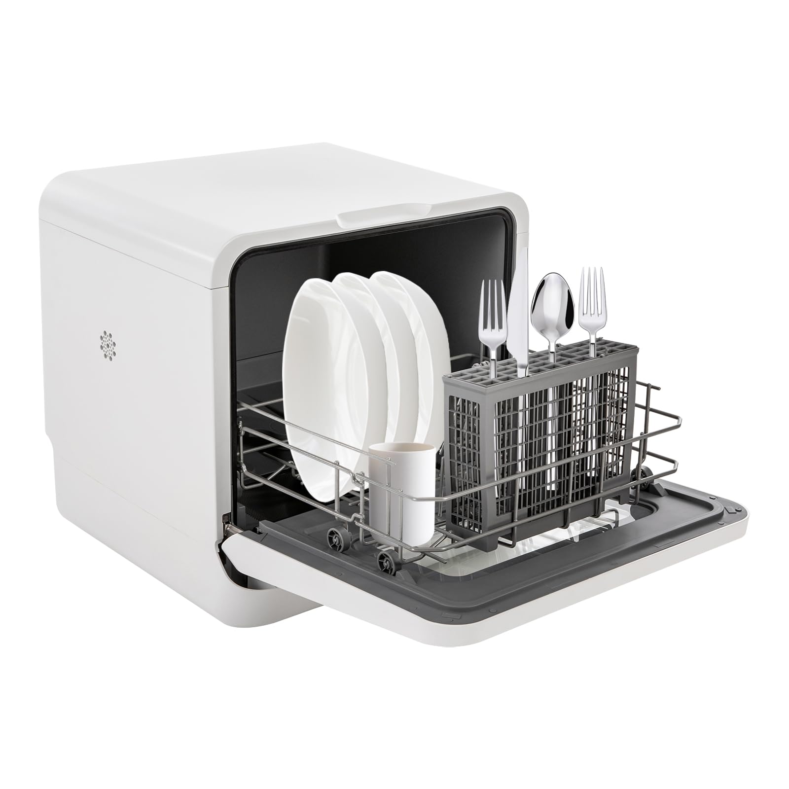 **785W Portable Countertop Dishwasher with 6 Wash Programs & Child Lock - Compact 3-in-1 Dishwasher for Home, Office, RV, Camping & Small Apartments (White) | Fast US Shipping**
