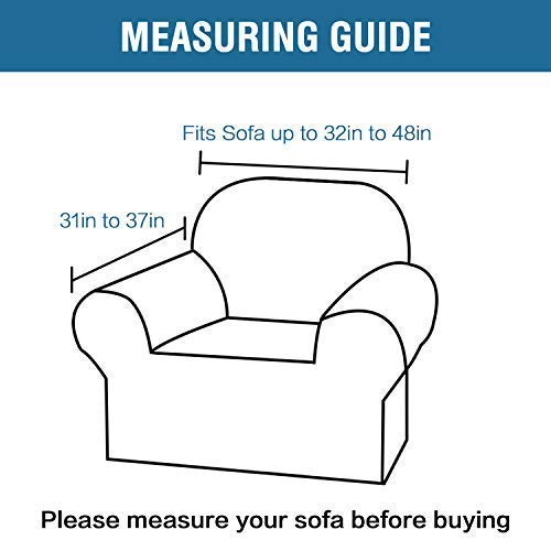 Stretch Velvet Sofa Cover Set - 2 Cushion Loveseat Cover (58
