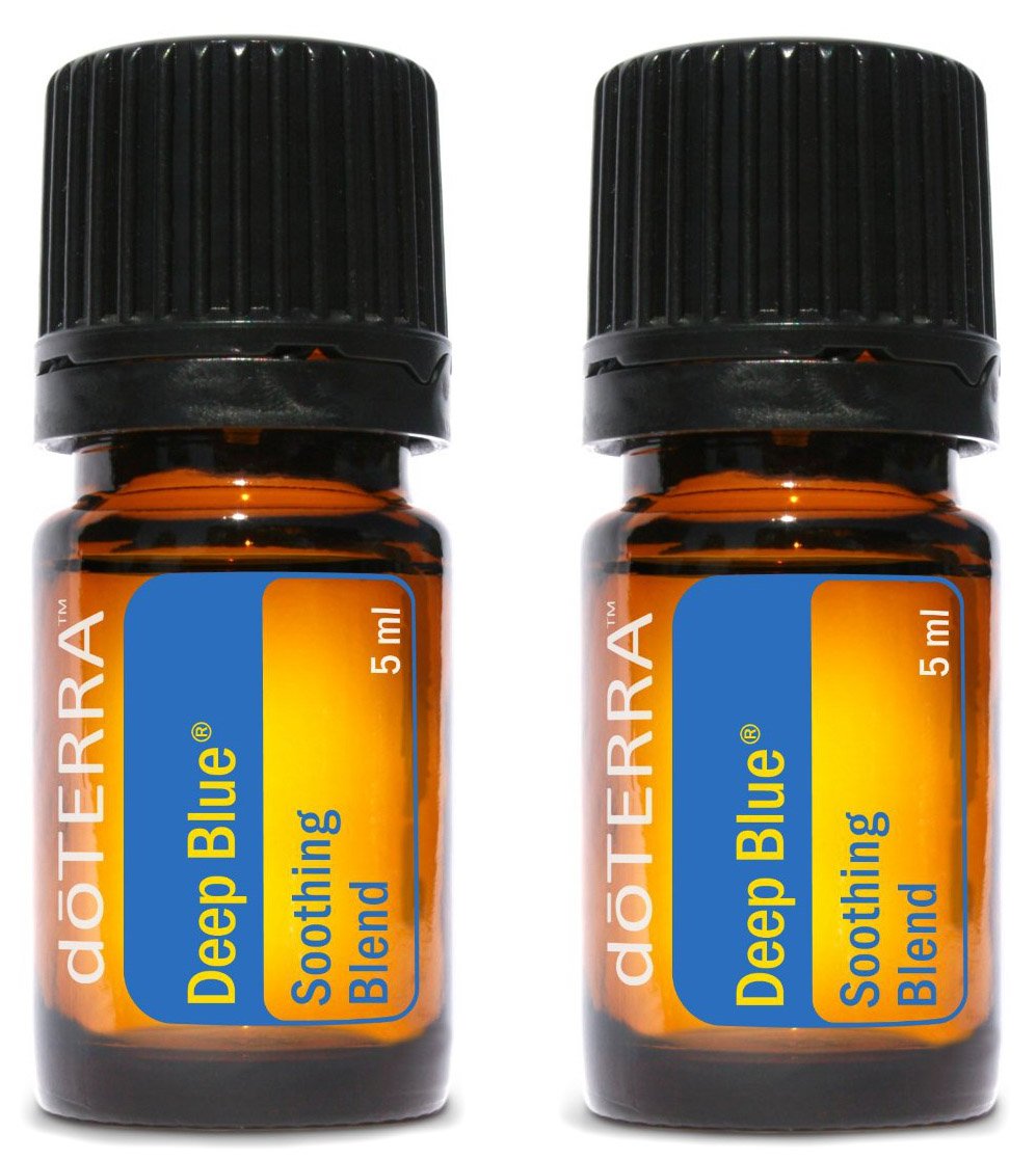 doTERRA Deep Blue Essential Oil Soothing Blend for Muscle & Joint Relief - 5ml Bottle (2-Pack) | Aromatherapy, Massage & Pain Relief Solution