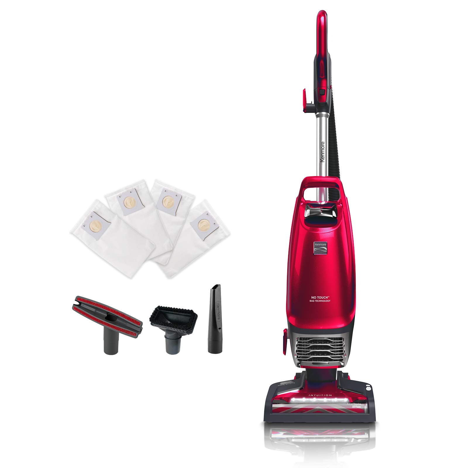 Kenmore Intuition BU4020 Bagged Upright Vacuum Cleaner with HEPA Filter - Powerful 2-Motor Suction for Pet Hair, Carpets & Hard Floors - Includes Pet Handi-Mate & 3-in-1 Tool - Ideal for Homes with Pets, Allergy Sufferers & Deep Cleaning