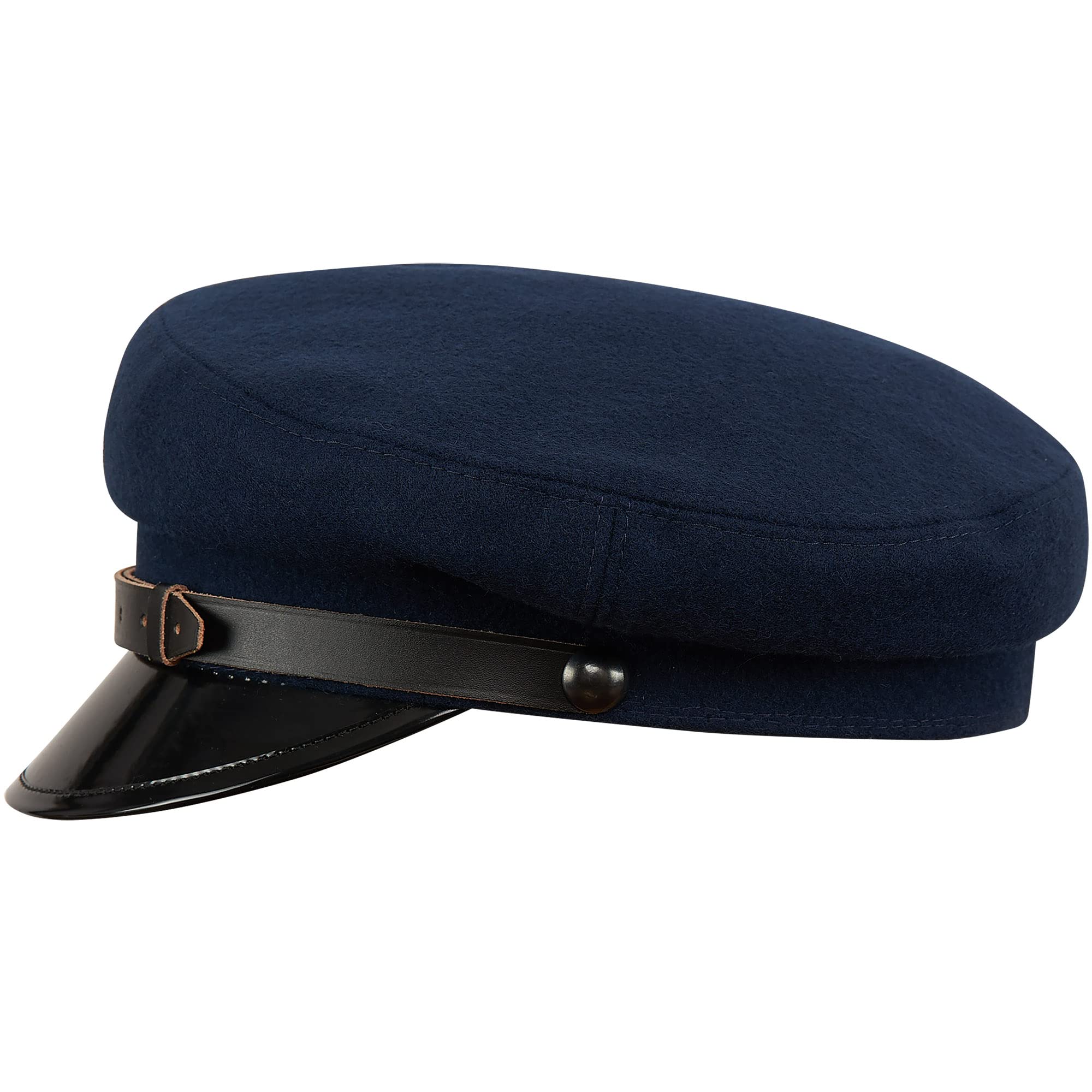 Sterkowski Maciejowka Model 1 Cap - 100% Wool Breton Peaked Cap for Men | Polish Traditional Military Vintage Hat | Perfect for Outdoor Activities, Historical Reenactments & Cold Weather Protection