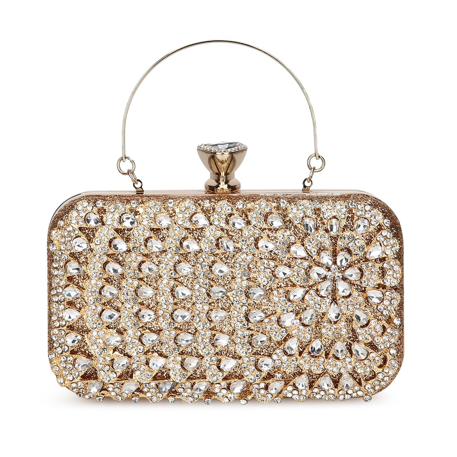 UBORSE Peacock Crystal Clutch Purse for Women - Elegant Rhinestone Glitter Evening Bag for Wedding, Bridal, Prom & Formal Parties | Perfect for Special Occasions & Night Out Events