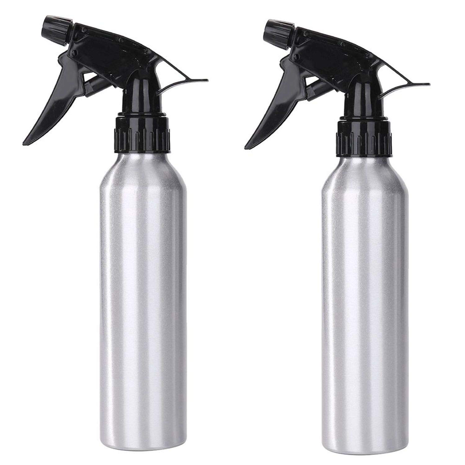 DOWEI 250ml Aluminum Empty Spray Bottles (2-Pack) - Refillable Hair Styling, Tattoo Aftercare & Plant Misting Bottle for Salons, Gardening & Home Use