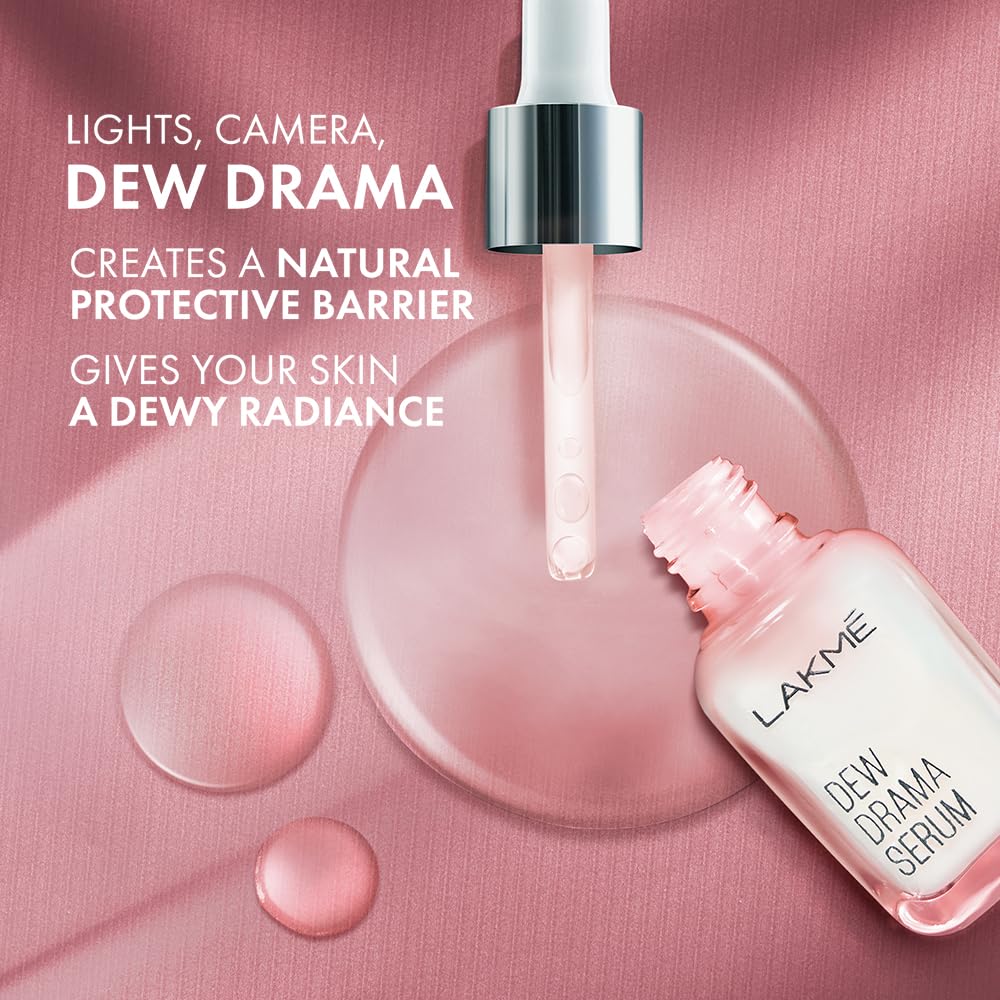 LAKMÉ 6% Vitamin E, Niacinamide & Pro-Ceramides Face Serum for Skin Barrier Repair - Hydrating, Brightening & Anti-Aging Treatment (15ml) - Perfect for Dry Skin & Nighttime Skincare Routine