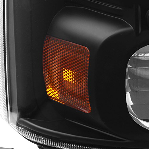 AKKON Black LED Headlights & Smoke Tail Lights Combo for Ford F250 F350 F450 F550 Super Duty - Durable Off-Road Lighting Upgrade for Trucks, Night Driving & Enhanced Visibility