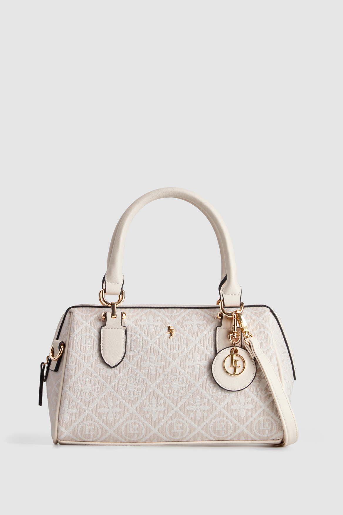 Jacquard Barrel Bag for Women - Stylish Crossbody Purse with Adjustable Strap, Vintage Floral Pattern - Perfect for Work, Travel & Everyday Use