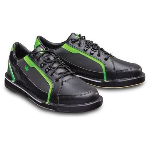 Brunswick Men's Punisher Black & Neon Green Left-Handed Bowling Shoes - Perfect for League Play & Competitive Bowling