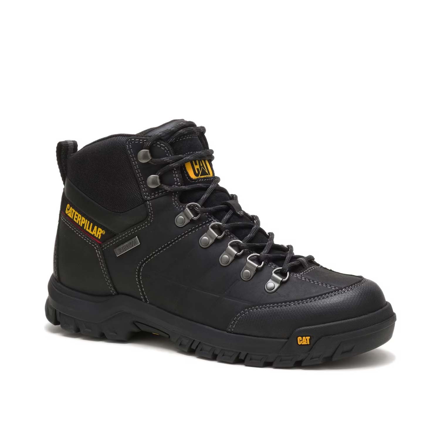 Threshold Steel Toe Waterproof Work Boots for Men - Black Safety Shoes for Construction, Warehouse & Outdoor Work