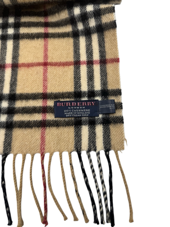 Authentic Burberry Nova Check Cashmere Scarf - Luxury Soft Wool Winter Wrap for Women & Men - Perfect for Cold Weather, Office & Holiday Gifting