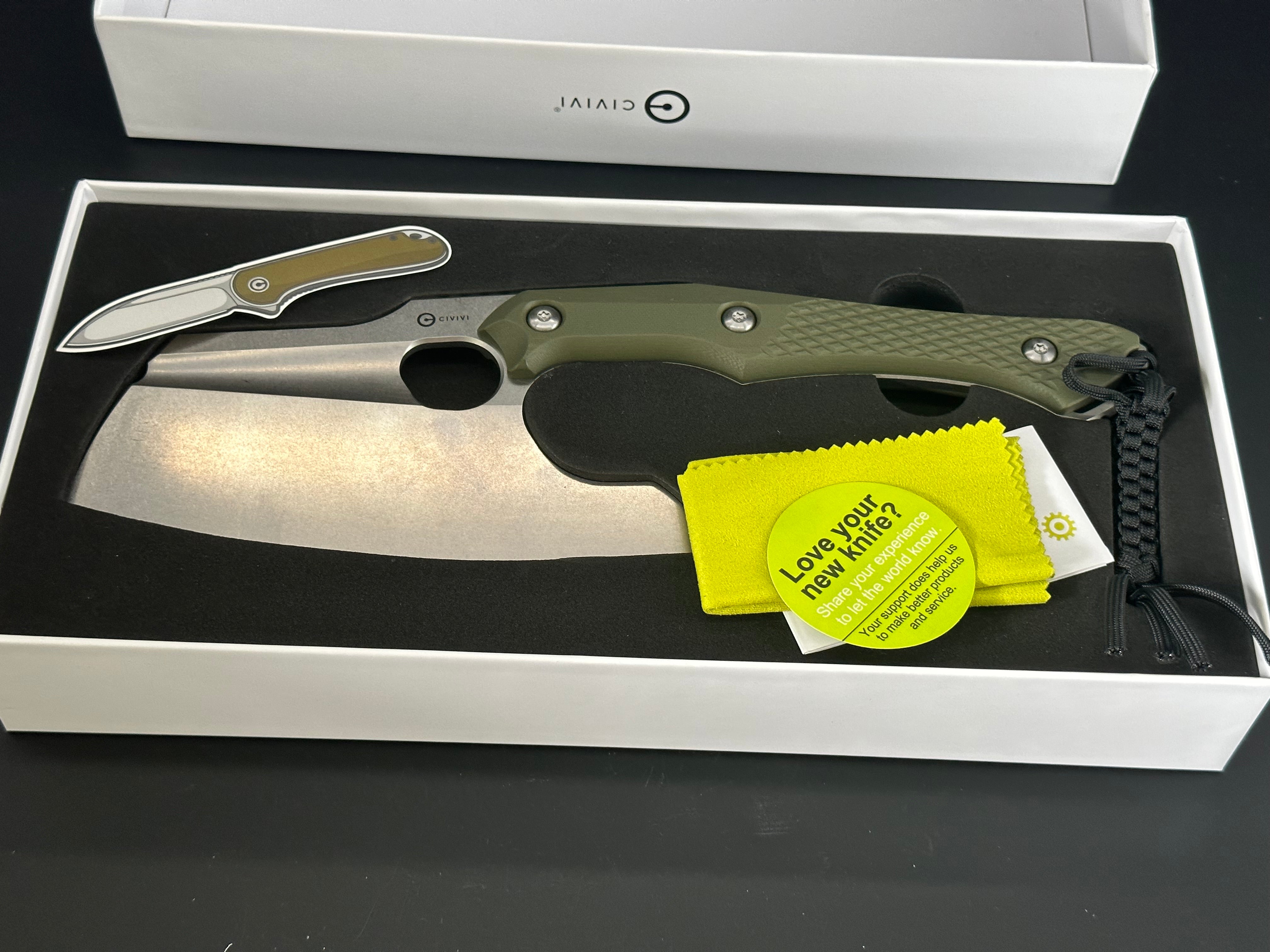 Civivi Aratra Folding Pocket Knife - OD Green Tactical EDC Knife for Outdoor Camping, Hiking & Survival Gear