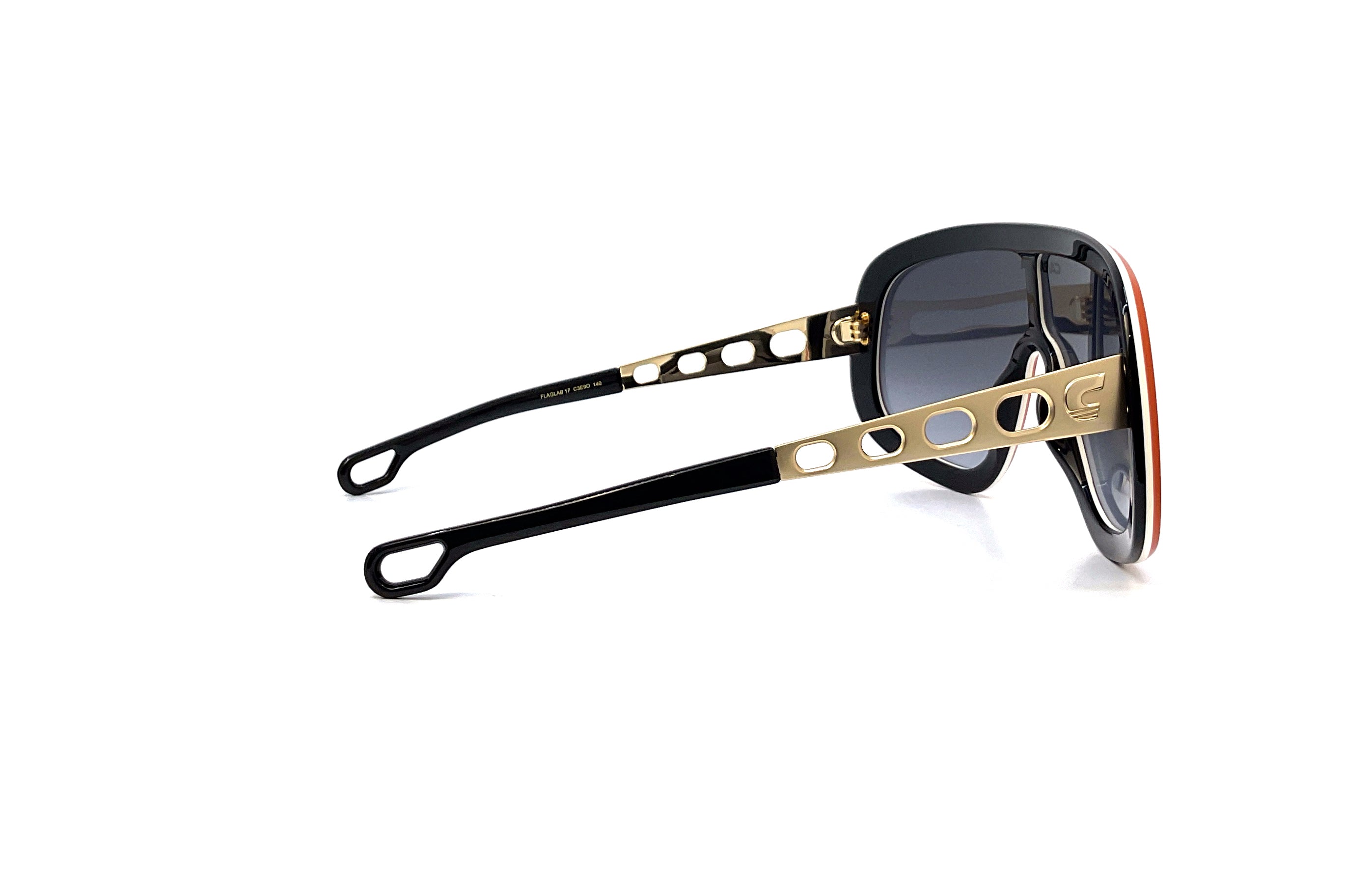 Carrera Flaglab 17 Orange Gold Sunglasses - Polarized UV Protection Sports Sunglasses for Men & Women - Perfect for Running, Cycling, and Outdoor Activities
