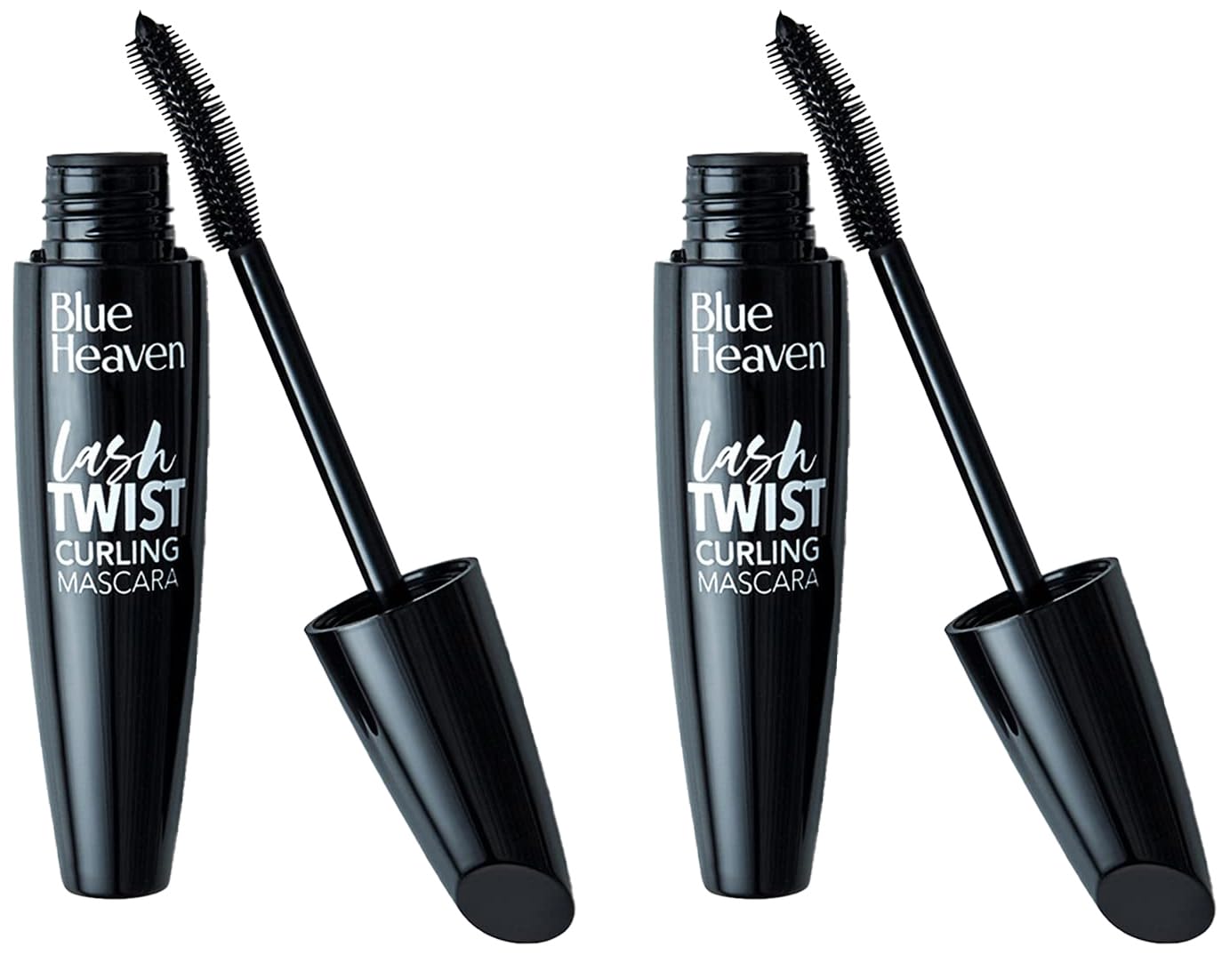 Blue Heaven Lash Twist Mascara - Volumizing & Lengthening Black Mascara, 12ml (2 Pack) | Waterproof & Smudge-Proof for All-Day Wear | Perfect for Daily Use, Parties & Special Occasions