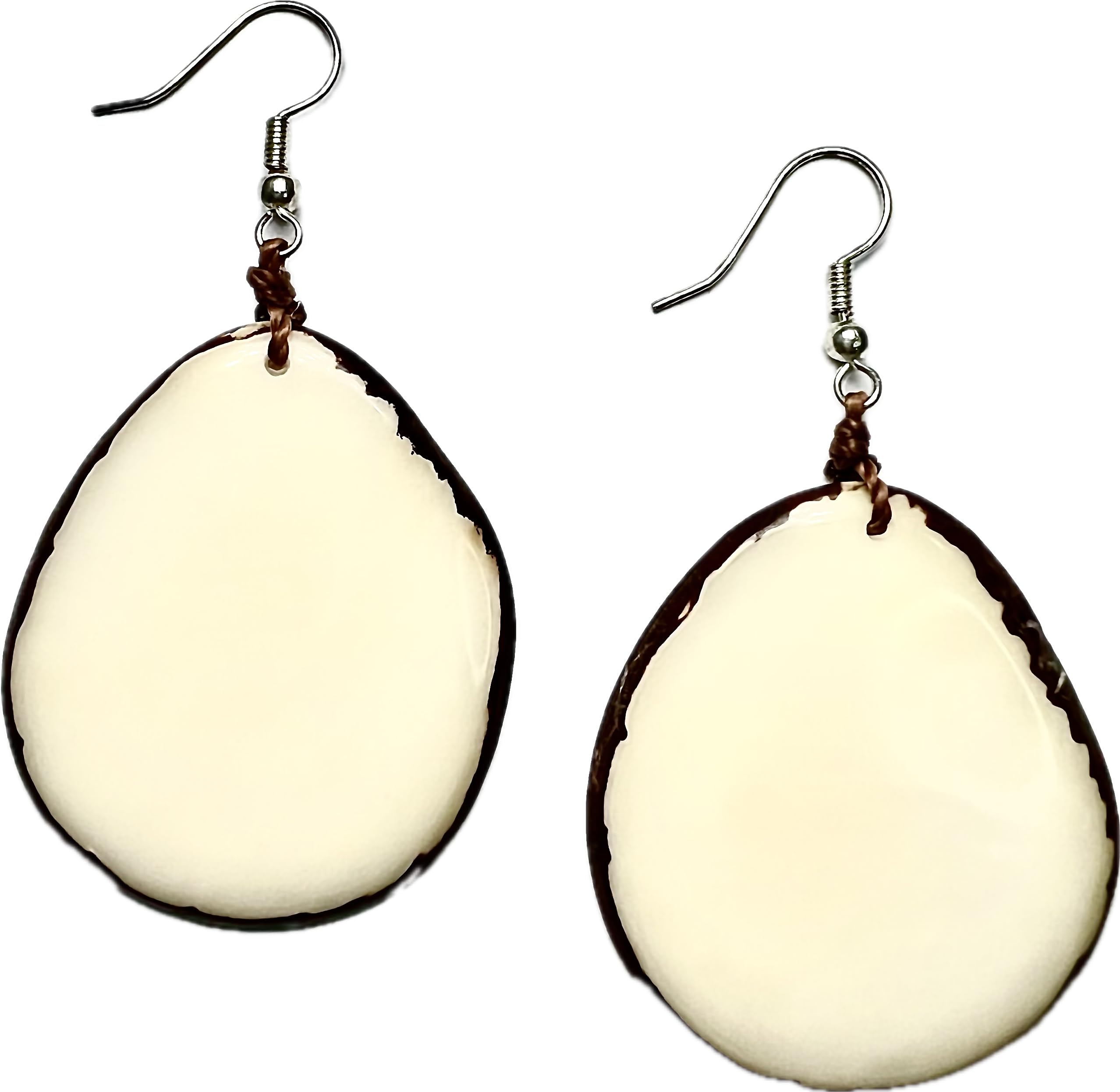 Boho Earrings for Women | Colorful Drop Dangle Earrings | Tagua Nut & Stainless Steel | Eco-Friendly Jewelry | Perfect for Festivals & Everyday Wear