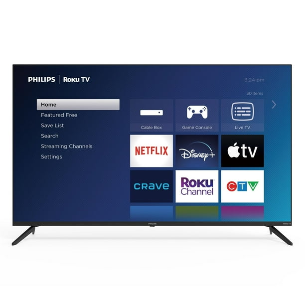 Philips 50 Inch 4K Ultra HD Smart LED TV with Roku OS - HDR10, Dolby Vision (50PUL6643/F7) for Living Room, Bedroom & Home Theater Entertainment
