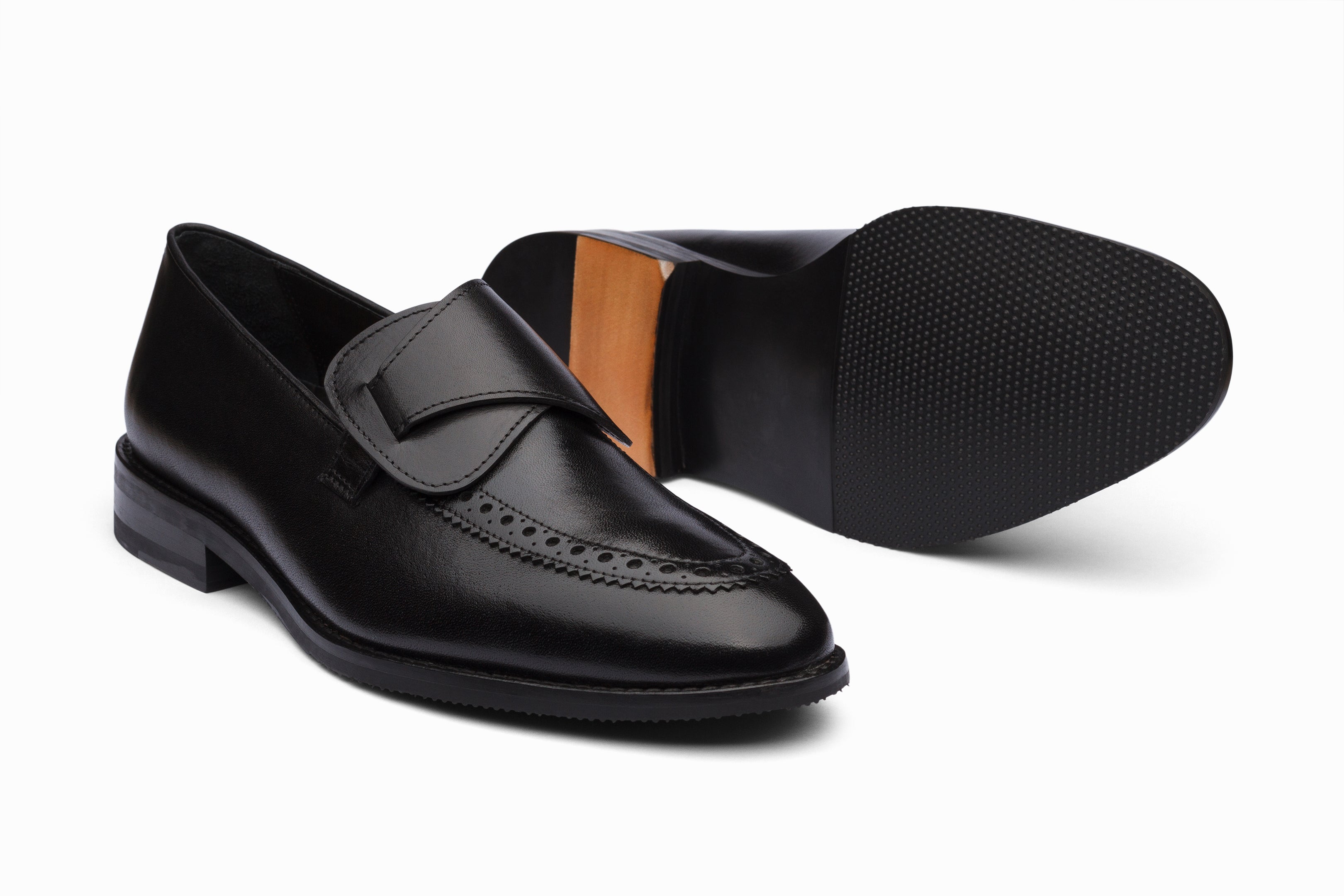 Black Butterfly Loafers for Women - Comfortable Slip-On Shoes for Work, Office & Casual Wear