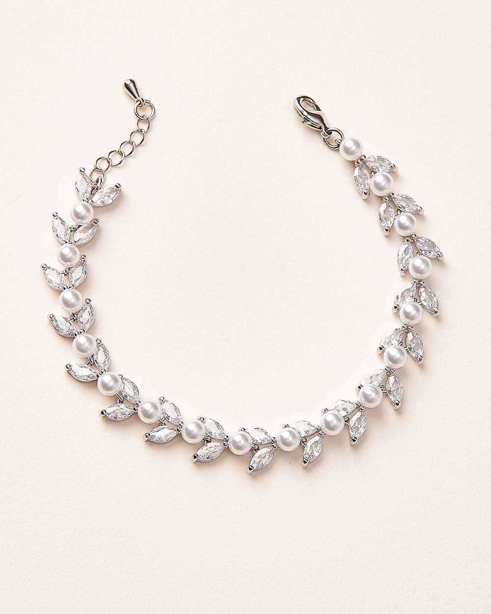 Sydney Pearl & Cubic Zirconia Bracelet for Women - Elegant Fashion Jewelry Gift for Birthday, Anniversary, Wedding & Special Occasions