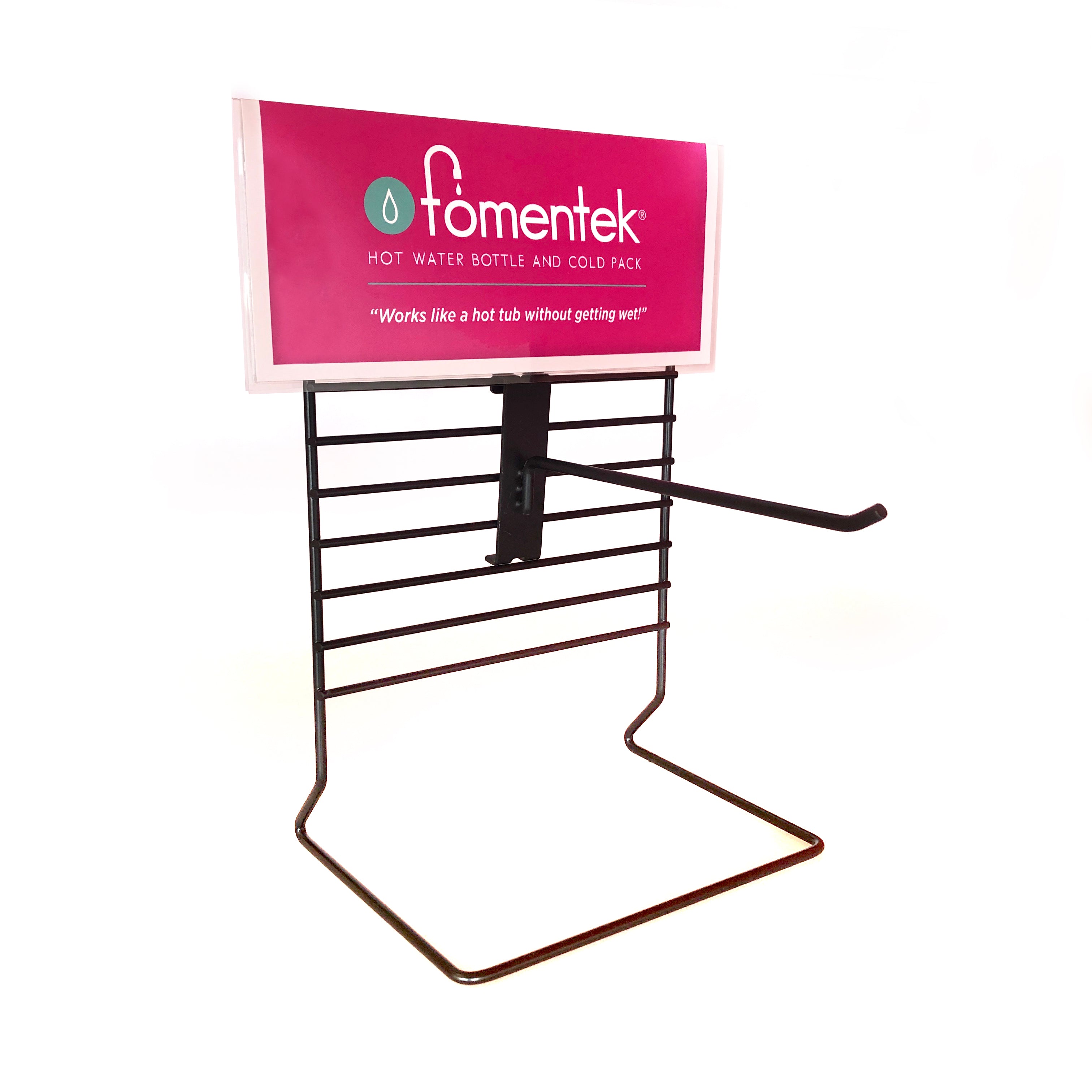 Fomentek Empty Retail Display with Header Card - Perfect for Store Shelves, Product Showcases, and Trade Shows