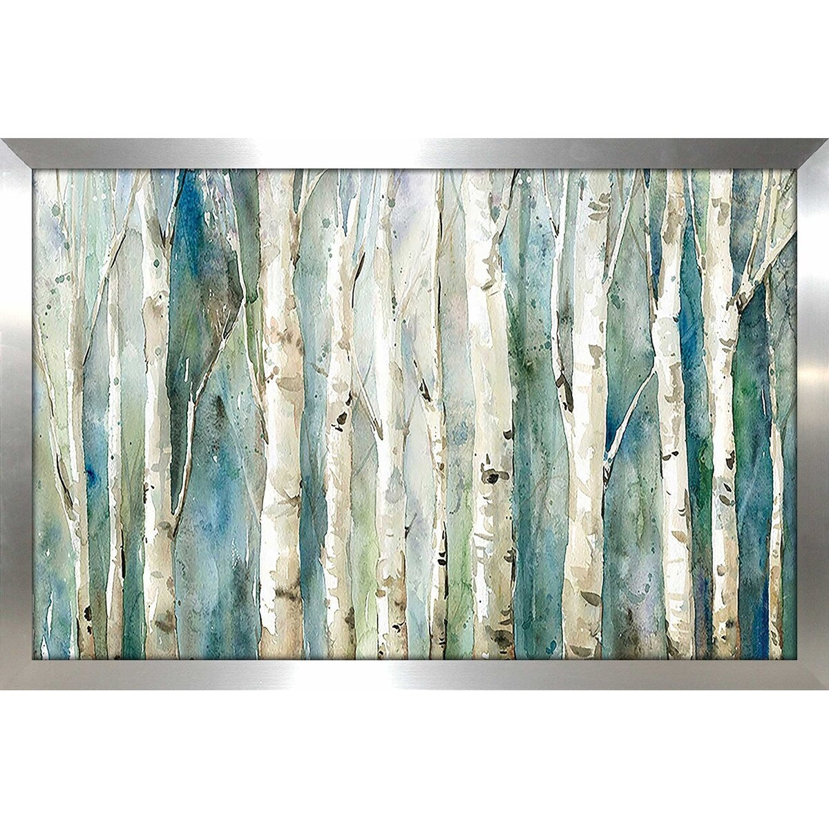 Birch River Walk Print on Acrylic - Stunning Nature Wall Art for Living Room, Bedroom & Office Decor
