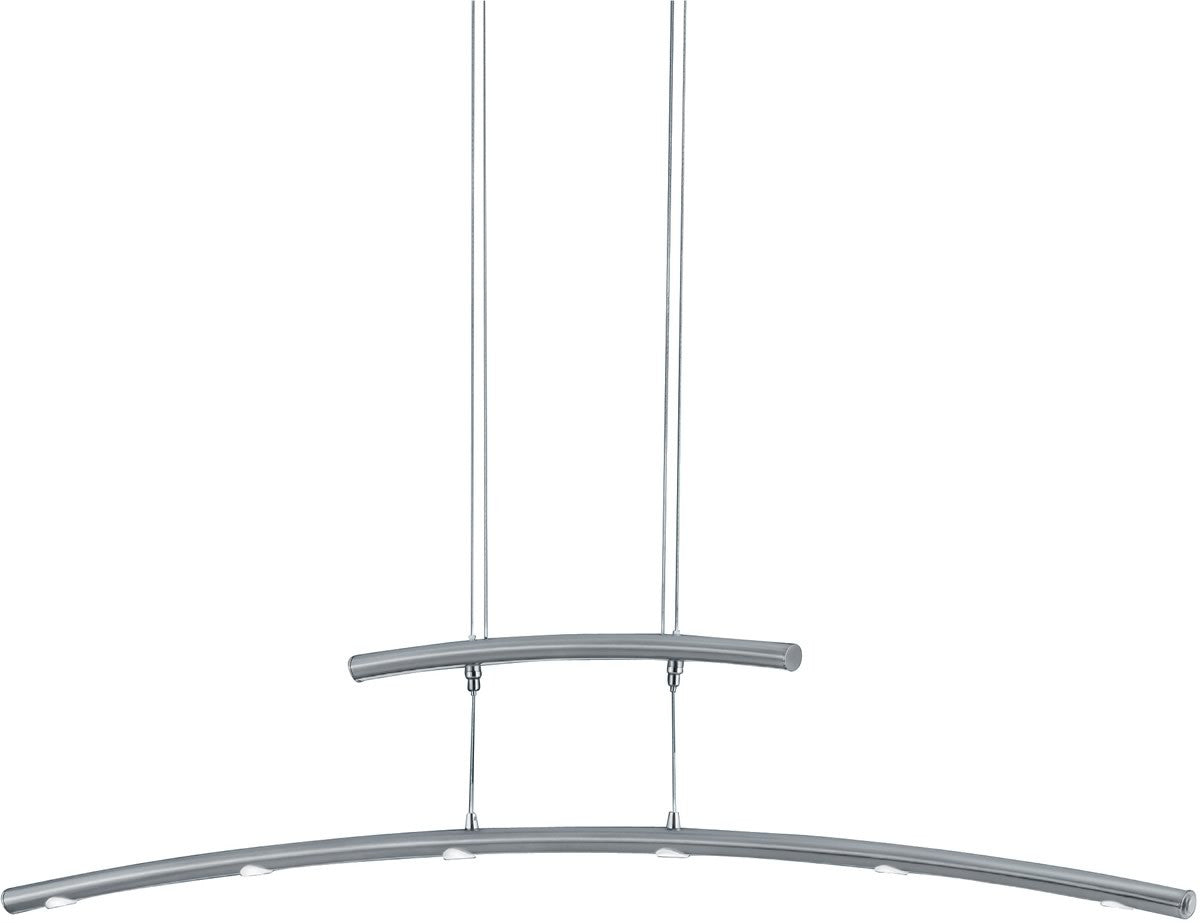 14W Columbus LED Island Pendant Light Fixture - Matte Nickel Finish - Modern Kitchen Lighting for Dining Room, Bar Counter & Kitchen Island