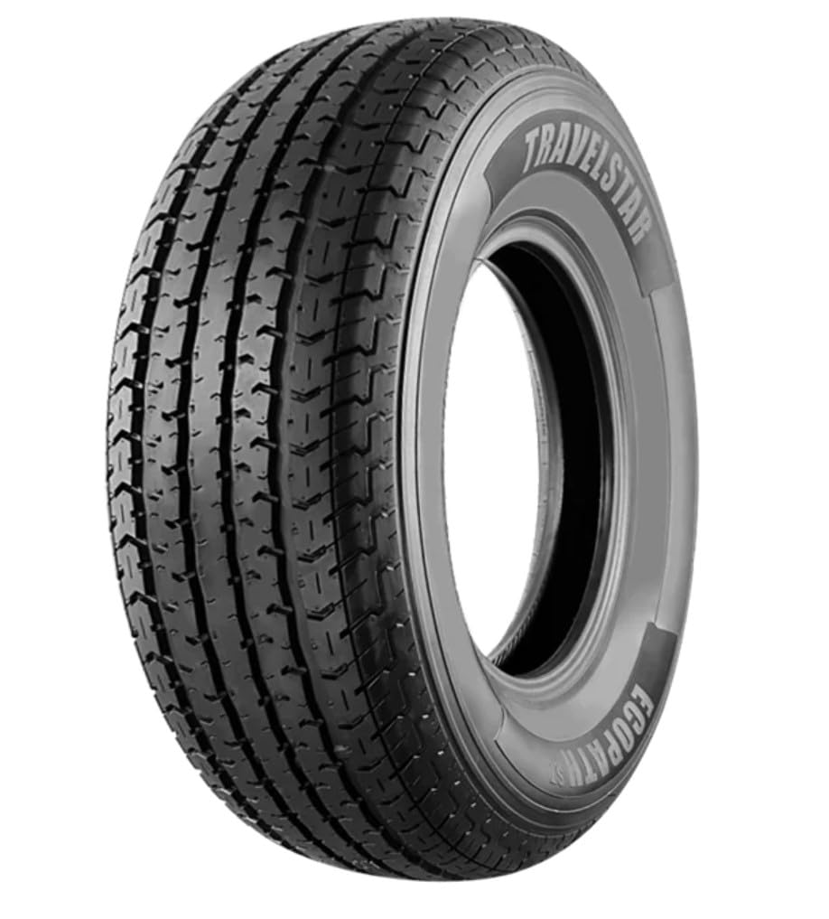 Travelstar Ecopath ST ST235/80R16 124/120M E Trailer Tire - Heavy Duty Commercial Grade Trailer Tires for RVs, Campers & Boat Trailers - All Weather Performance for Long Hauls & Towing