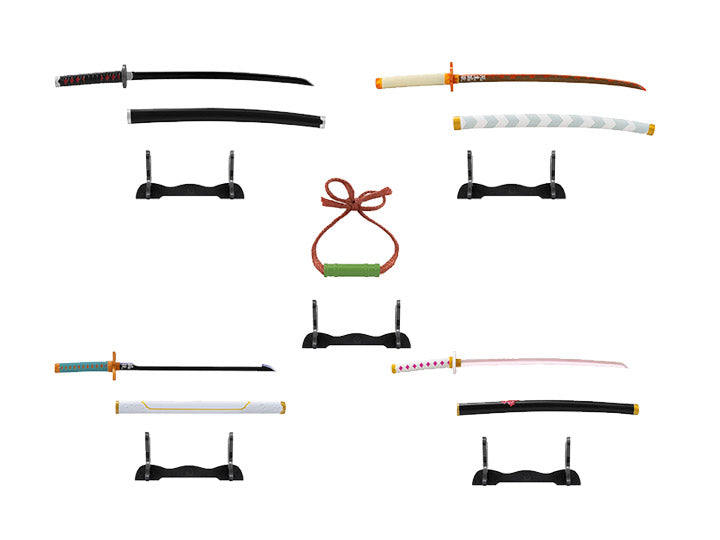 Demon Slayer: Kimetsu no Yaiba Nichirin Sword Figures - 10-Piece Trading Figure Collection Set - Anime Collectibles for Display & Gift Giving