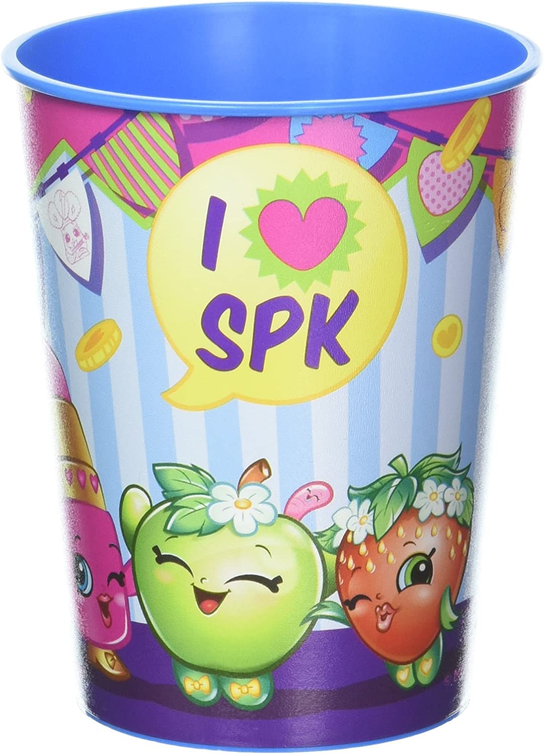 Shopkins Birthday Party Supplies Bundle - 12 Reusable Plastic Cups for Kids' Themed Parties & Celebrations | Perfect for Birthday Decorations, School Events & Playdates