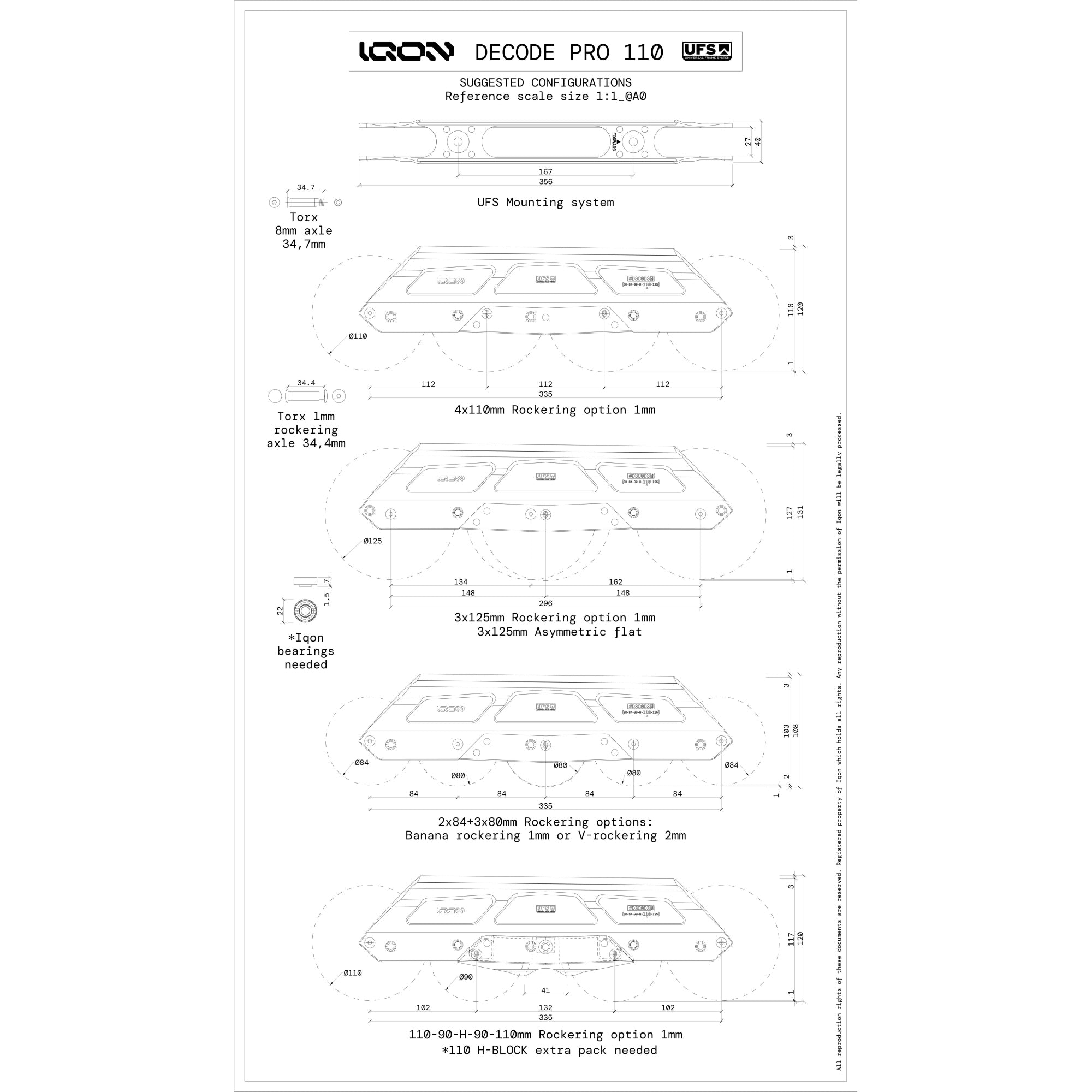AG Decode Pro 110 Dark Combo Skateboard - High Performance Complete Skateboard for Street & Park Riding | Perfect for Beginners & Advanced Skaters
