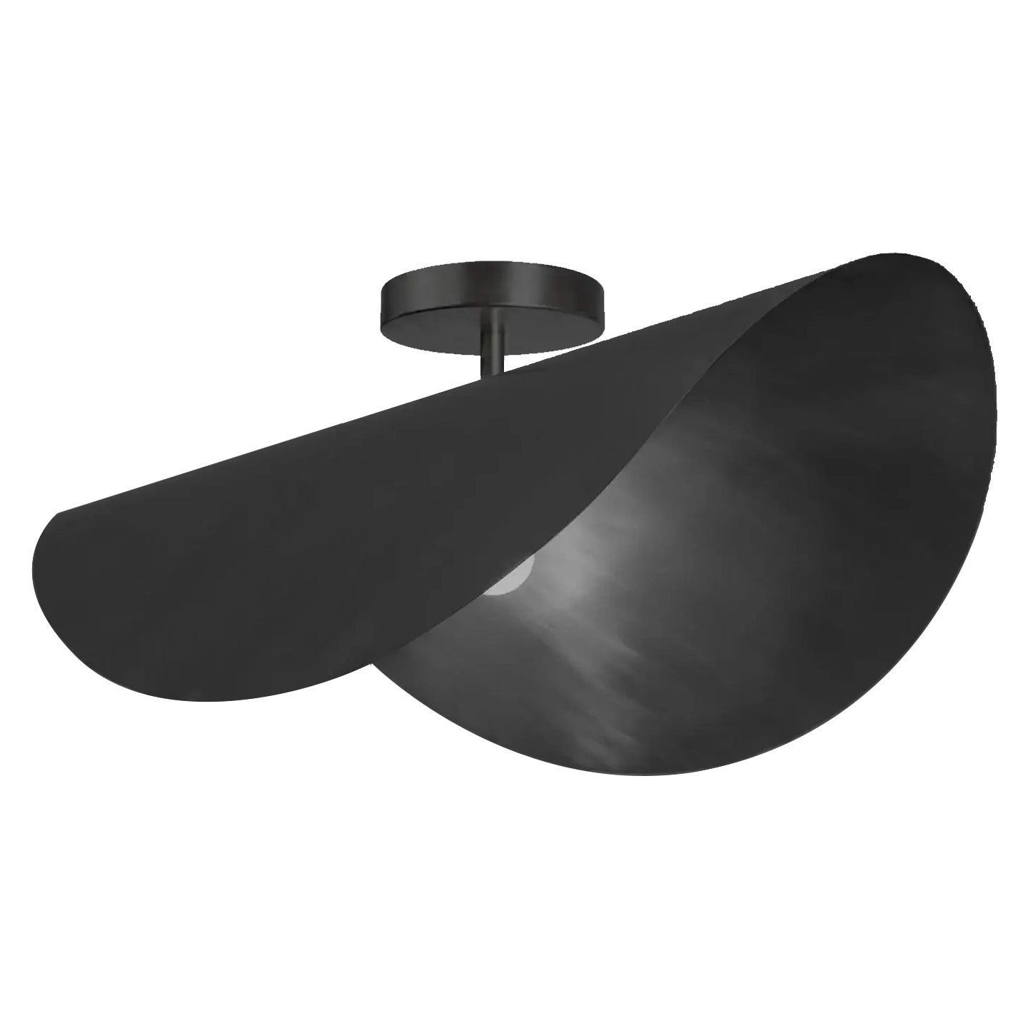 Modern Wave Ceiling Flush Mount Light Fixture - Sleek LED Lighting for Bedroom, Living Room & Hallway - Energy Efficient Home Decor