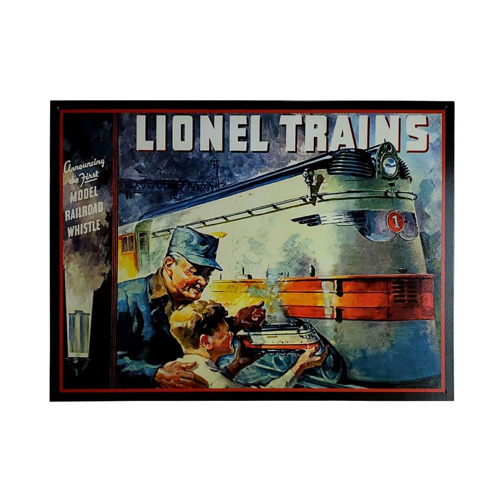 Vintage Lionel 1935 Tin Sign - Retro Metal Wall Decor for Home Bar, Garage, Restaurant
