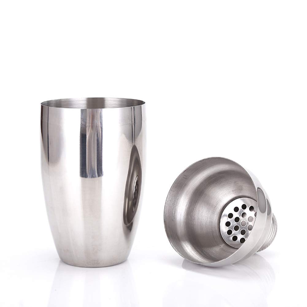 Premium Cocktail Martini Shaker Set with Strainer - 8.4oz (250ml) Mini Handheld Drink Mixer for Bar, Home & Parties - Perfect for Margaritas, Martinis & Cocktail Making