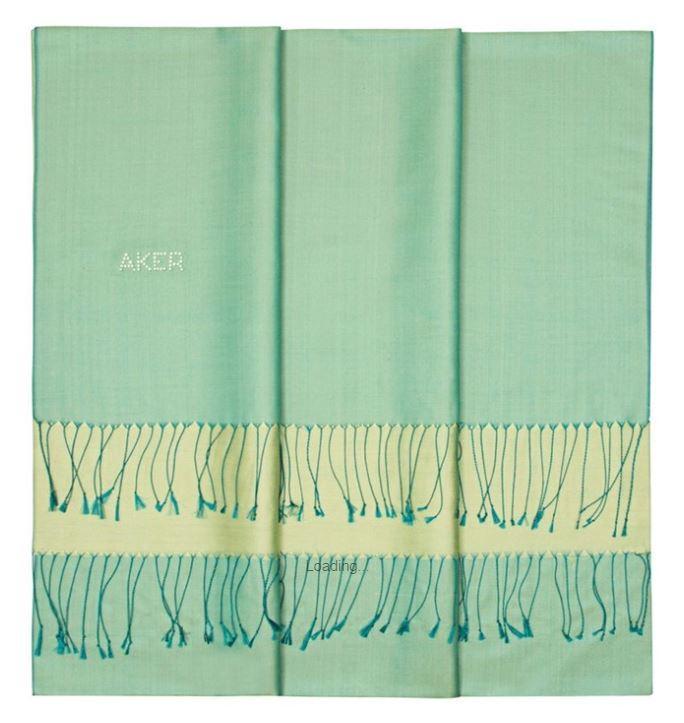 Aker Bi-Color Women's Long Silk Scarf - Elegant Fashion Accessory for Office, Party & Travel | Chinook