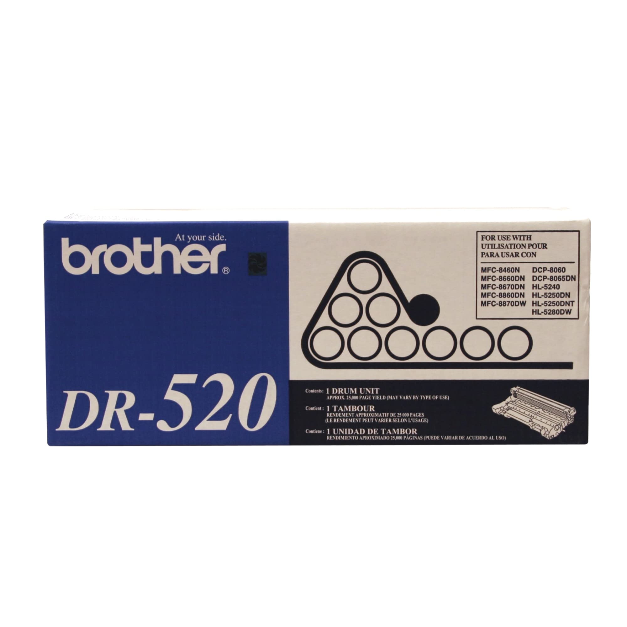 Brother Genuine DR-520 Drum Unit - High-Quality Replacement Toner Drum for Brother Printers - Perfect for Home & Office Printing Needs