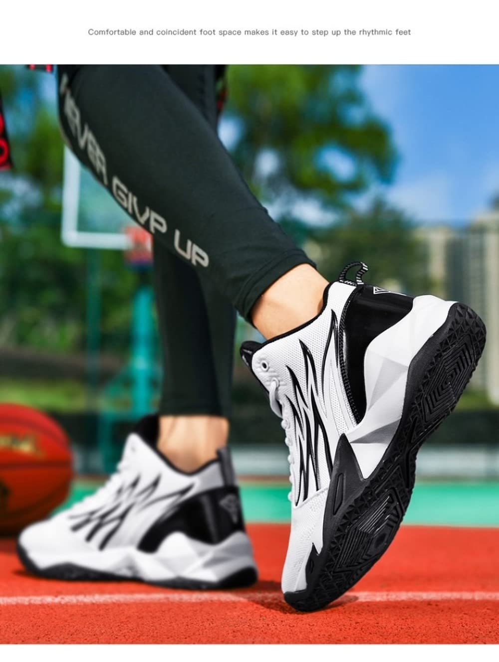 Men's Running Shoes - Lightweight Basketball Sneakers for Outdoor Sports & Gym Workouts - Breathable Fashion Sneakers for Jogging, Walking & Casual Wear