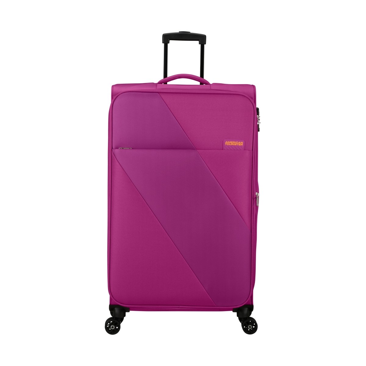 American Tourister Sun Break Spinner Large Fuchsia Luggage - Lightweight Expandable Suitcase with 4 Spinner Wheels for Travel, Business Trips & Vacations