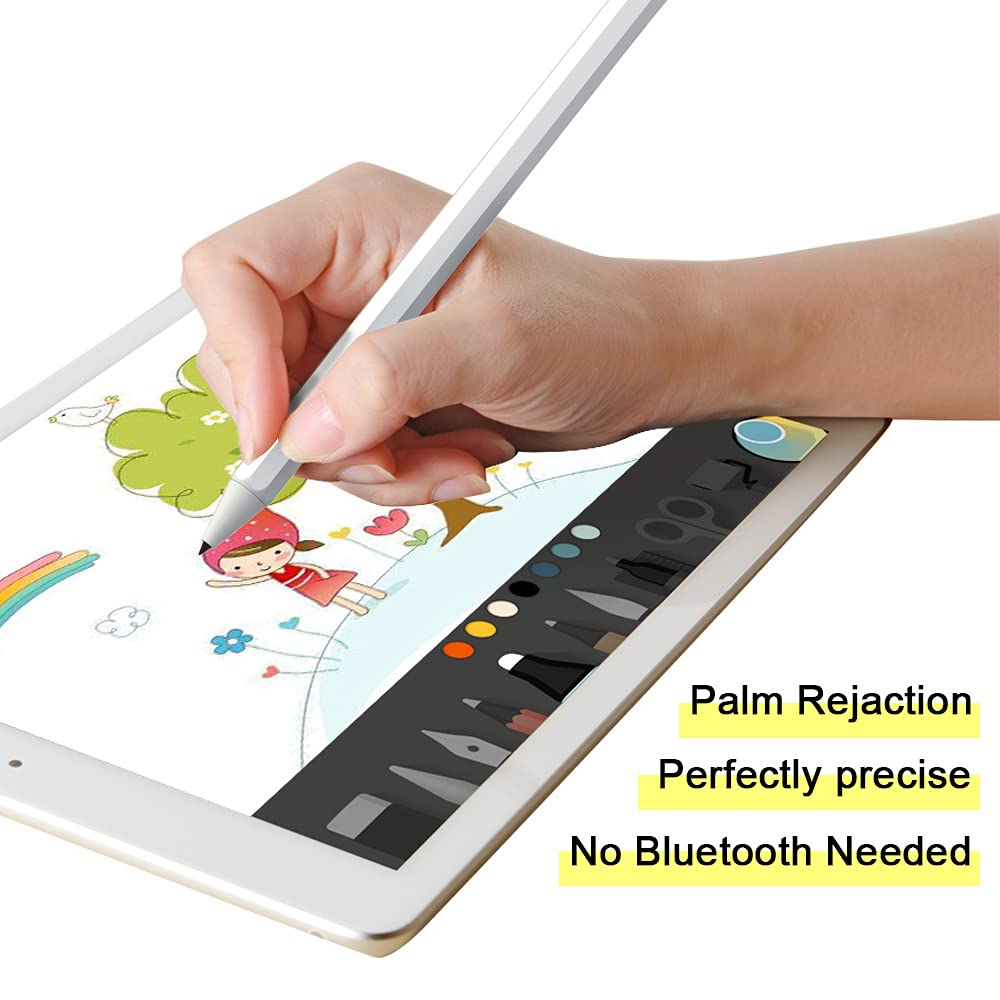 Premium Stylus Pen for Apple iPad with Palm Rejection - Digital Pencil for Precise Writing & Drawing - Compatible with iPad Pro 11