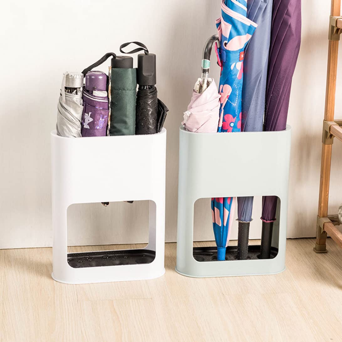 Modern Blue Umbrella Stand for Entryway - Home Storage Rack & Cane Holder