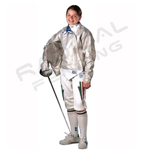 RF PBT Women's Stainless Steel Washable Electric Saber Jacket - Durable & Stylish for Fencing, Cosplay & Performance