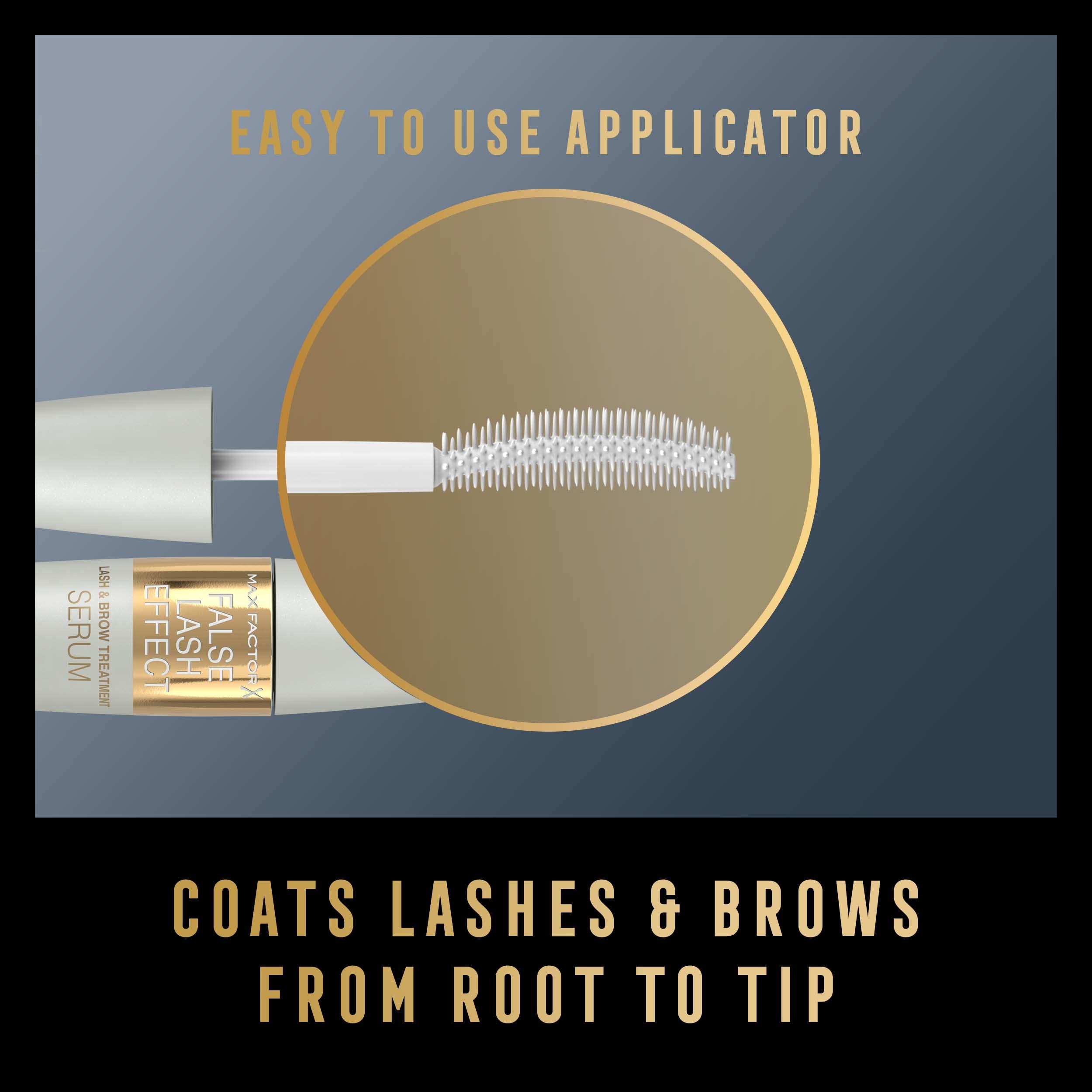 Max Factor False Lash Effect Serum for Eyelashes & Brows Growth, 13ml - Lengthen & Strengthen Lashes for Daily Beauty Routine