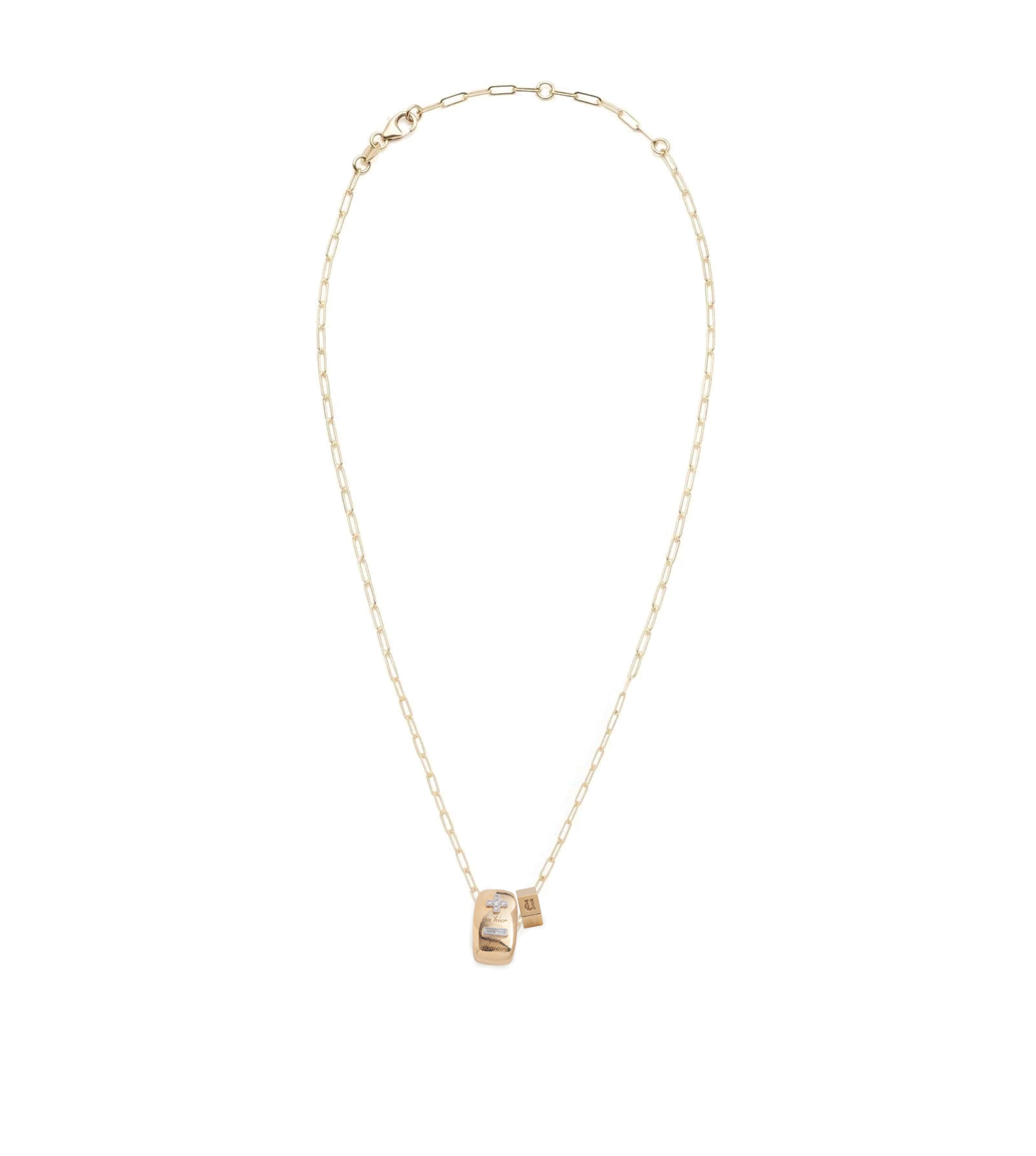 Evergrowing Heart Slide & Engravable Faceted Heartbeat Necklace - Dainty Fine Clip Pendant for Women, Gift for Her, Valentine's Day, Anniversary & Special Occasions