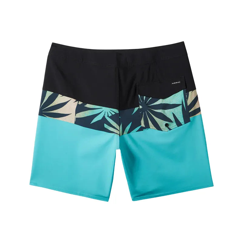 Quiksilver Men's TB Surfsilk Panel 20 Board Shorts - Turquoise - Quick-Dry Swim Trunks for Surfing, Swimming & Beach Activities