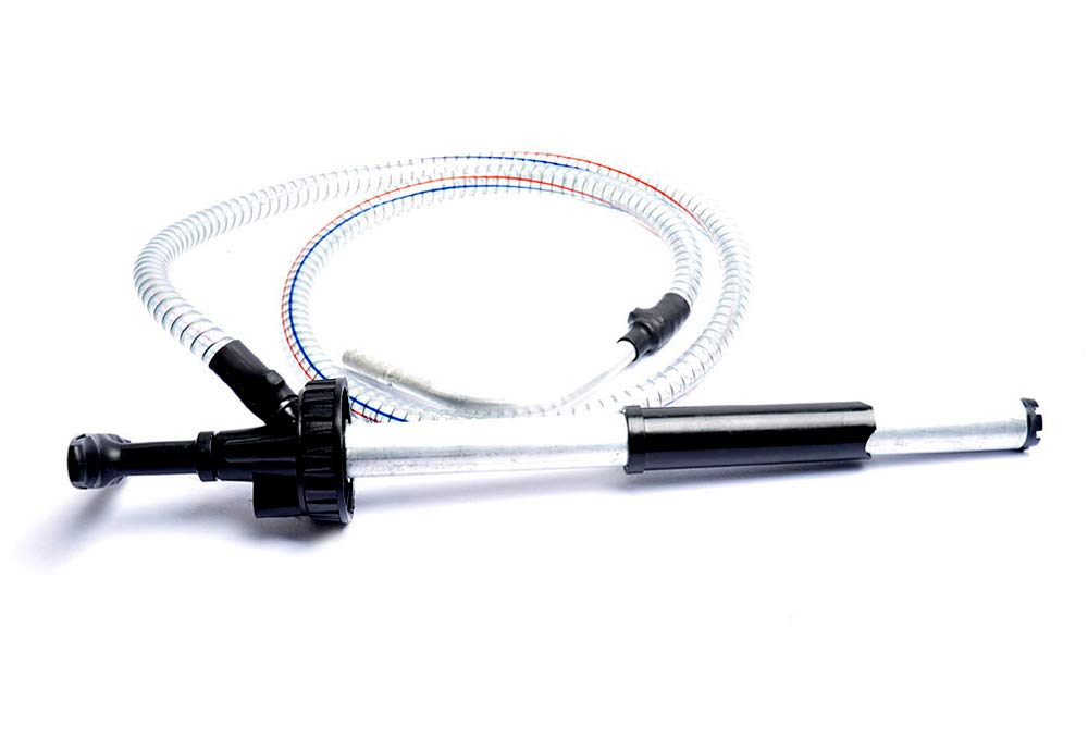 ICAN 001083 High Pressure Piston Hand Pump - Portable Bike Tire Inflator for Bicycles, Motorcycles, Cars - Perfect for Road Trips, Camping & Emergency Use
