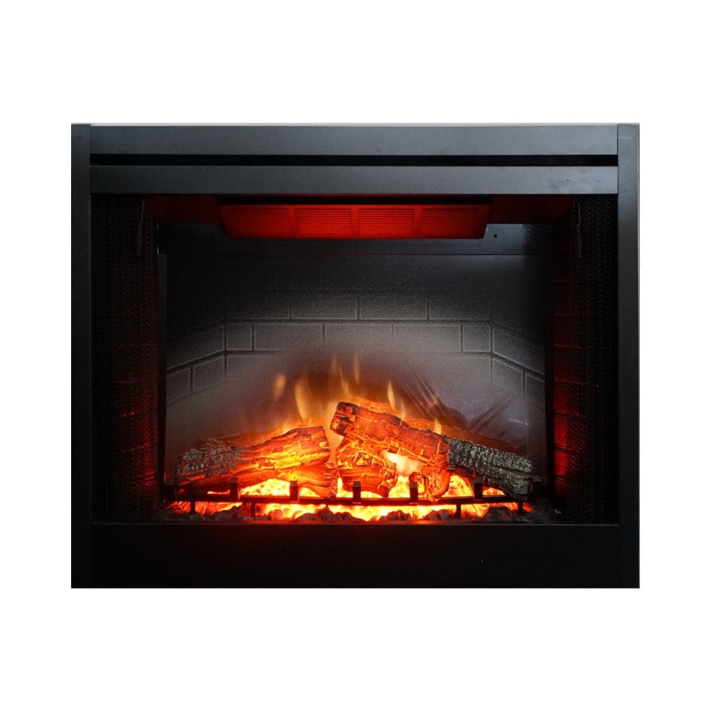 Nexfire 39 Inch Traditional Built-in Electric Fireplace - Realistic Flame Effect, Wall Mounted or Recessed Installation, Energy Efficient Heating for Living Room, Bedroom & Office (EF39)