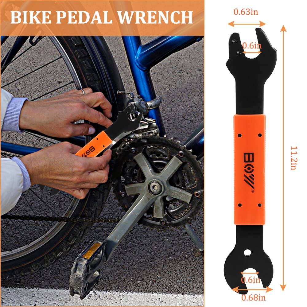 Professional Bike Tool Kit - Bicycle Crank Removal Tool, 3-in-1 Cassette Remover, Rotor Lockring Tool, Bottom Bracket Remover & Pedal Wrench - Complete Bicycle Repair Tools for Home Mechanics & Cycling Enthusiasts - Perfect for Road Bikes, Mountain Bikes & DIY Maintenance